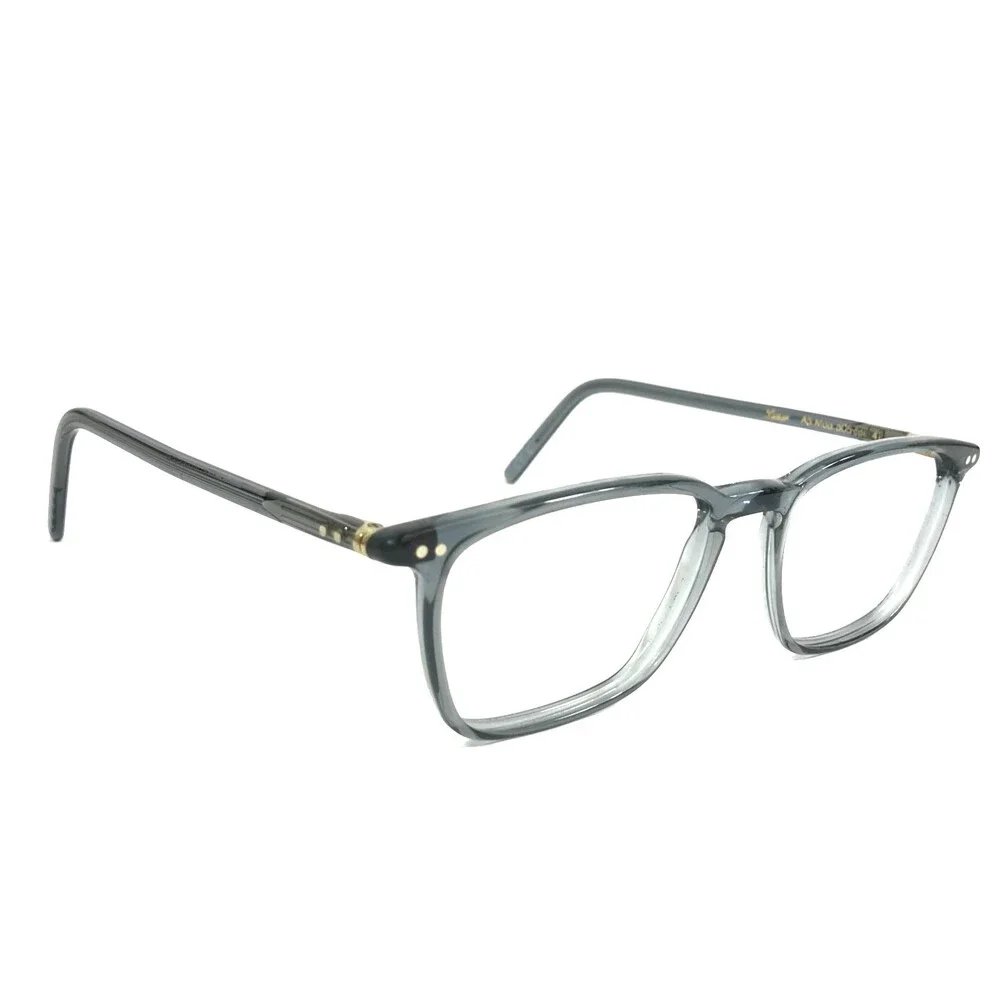 Lunor Eyeglasses Frames A5 Mod.605 Col. 41 Clear Bluish Gray Rectangle 52-17-146